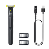 Philips One Blade Face Trimmer With 1 and 3 mm 2 Click On Stubble Combs, QP1424/10