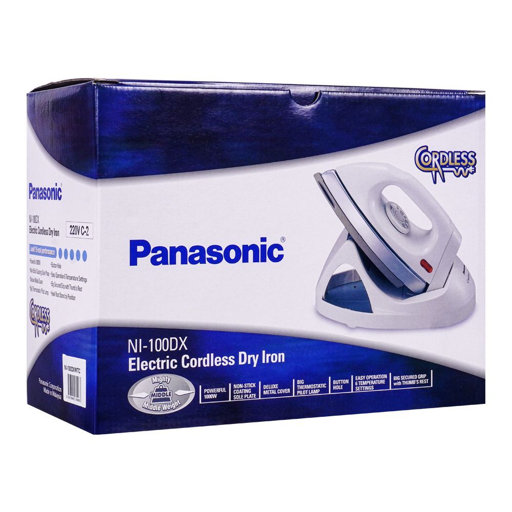 PANASONIC Cordless DRY IRON Model NI-100DX - (Made in Malaysia)
