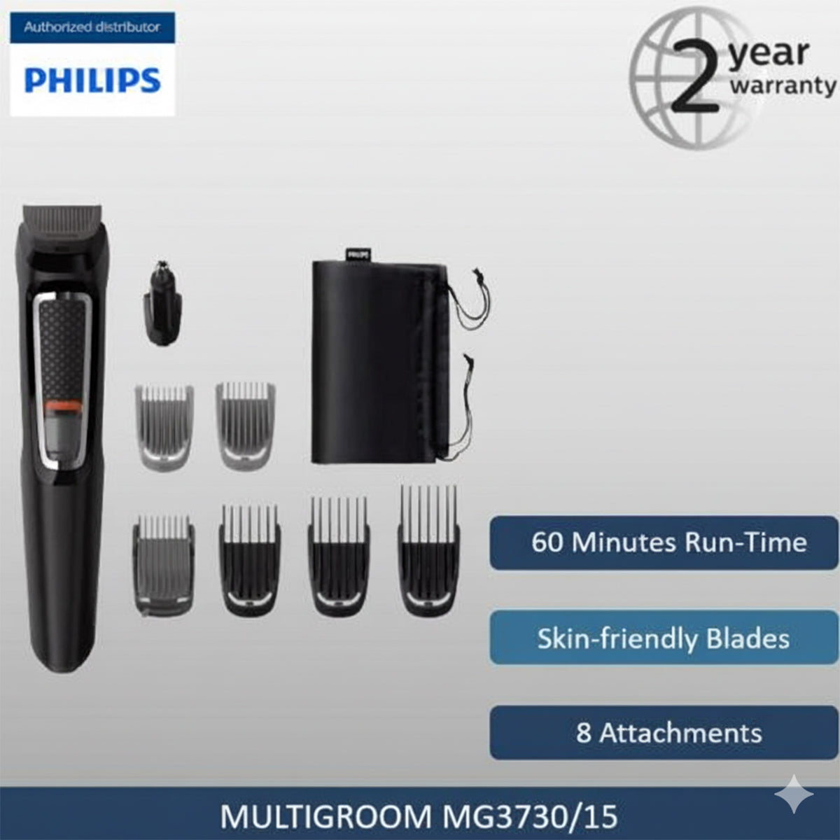 Philips Multigroom Series 3000 8 in 1 Face and Hair MG3730