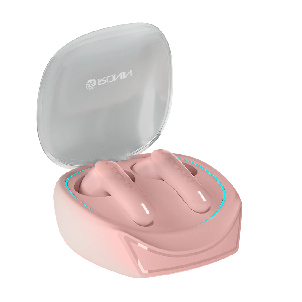 Ronin R-520 Earbuds - Bluetooth V5.3 - Upto 7 hours play time wireless earbuds - IPX4 water-resistant - Active Gaming mode - ENC touch control earbuds