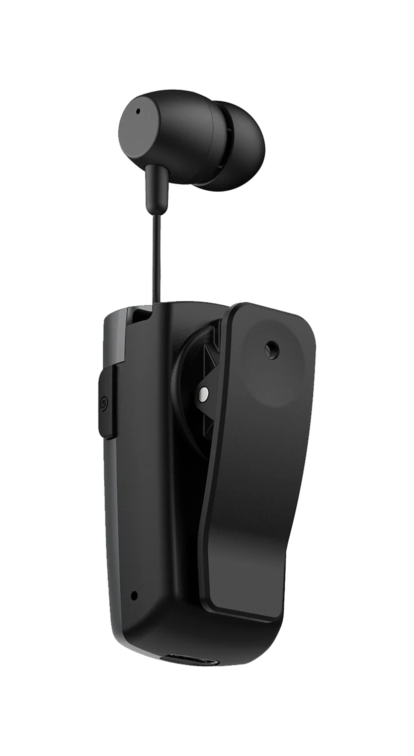 FASTER R12 Pro Retractable Bluetooth Headset Clip-on Earbuds