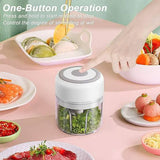 Rechargeable 250ML 3 Blades Garlic Food Processor Chopper