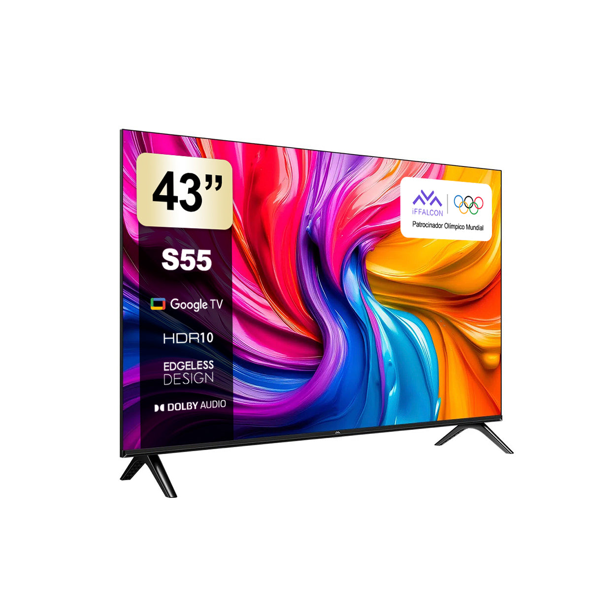 TCL iFFALCON S55 (43 inch) Full HD LED Smart Google TV with HDR 10 | 20W Dolby Audio | Multi Viewing Mode | Google Assistant | Slim Design 43S55