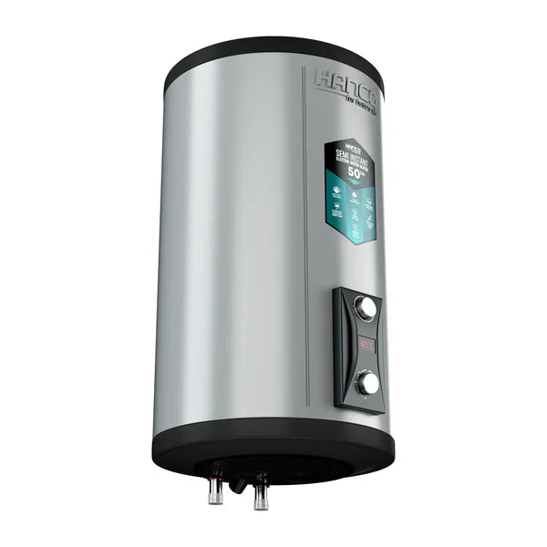 Hanco Semi Instant Electric Water Heater Solar Compatible - 50 Liters Body Size - Smart Electric Geyser
