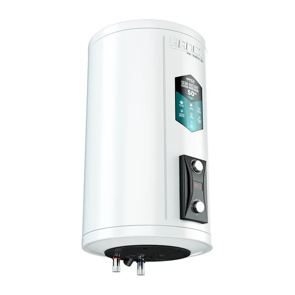 Hanco Semi Instant Electric Water Heater Solar Compatible - 50 Liters Body Size - Smart Electric Geyser