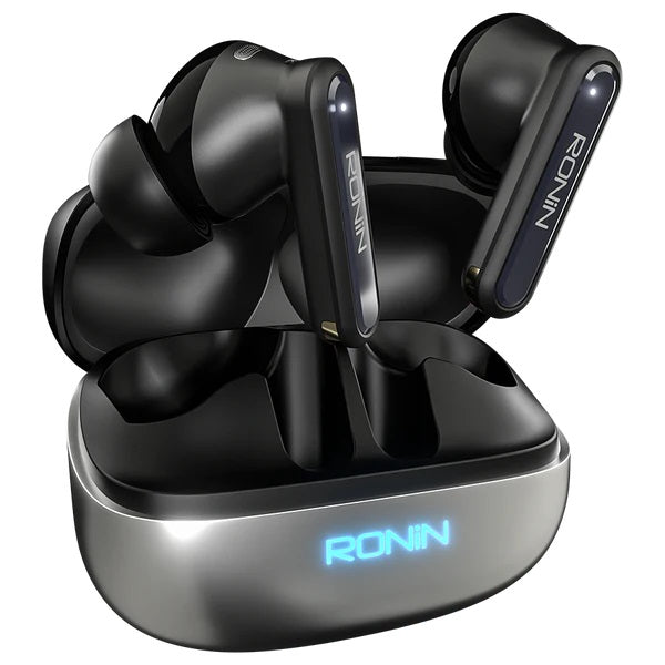 Ronin Vox Software Based Earbuds Hybrid ANC | 40 Hr Playtime - 7085 SILVER