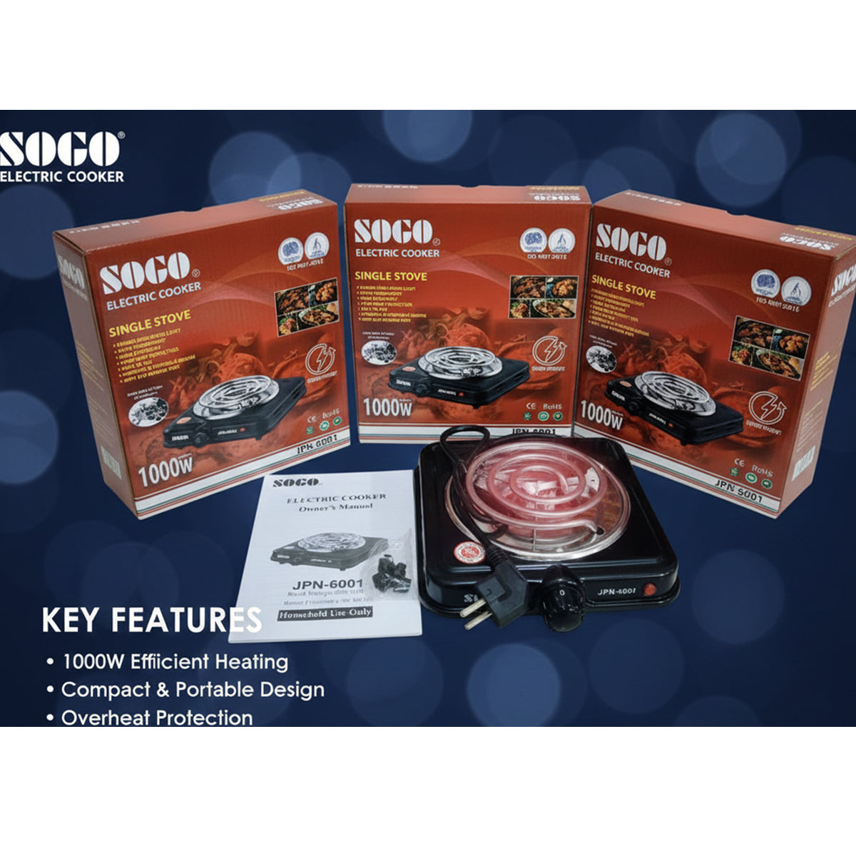 Sogo Electric Cooker Single Stove