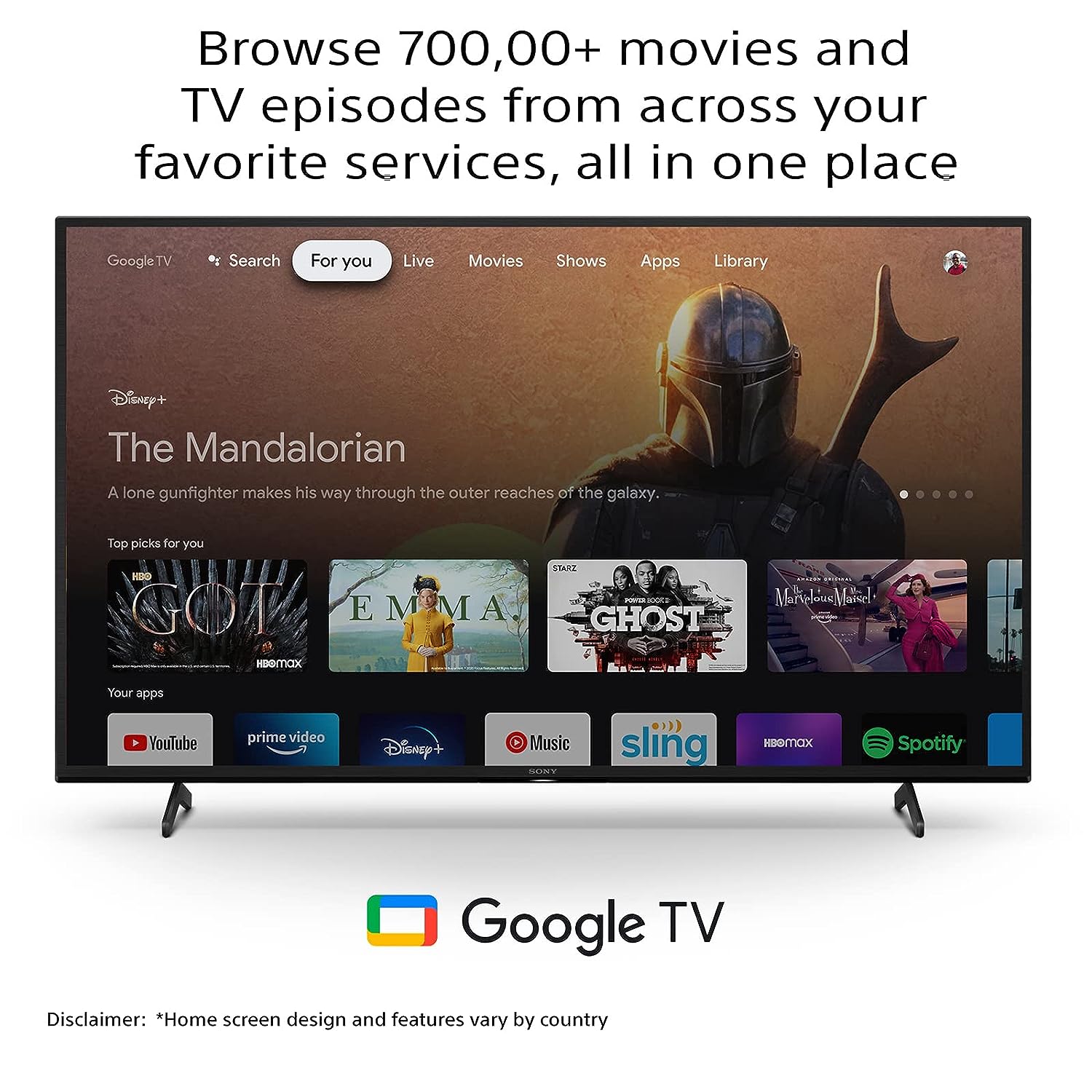Sony 55X75K 55″ 4K UHD High Dynamic Range (HDR) Smart TV
