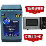 ORIENT 14KG AUTOMATIC TOP LOAD ULTRON WASHING MACHINE Model 1450 + Orient Kabab 20D Solo - 20 Litres