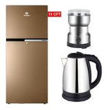 Dawlance 9160 WB Chrome FH Freezer-On-Top Refrigerator - 11 CFT + Imported Kettle + Masala  Grinder