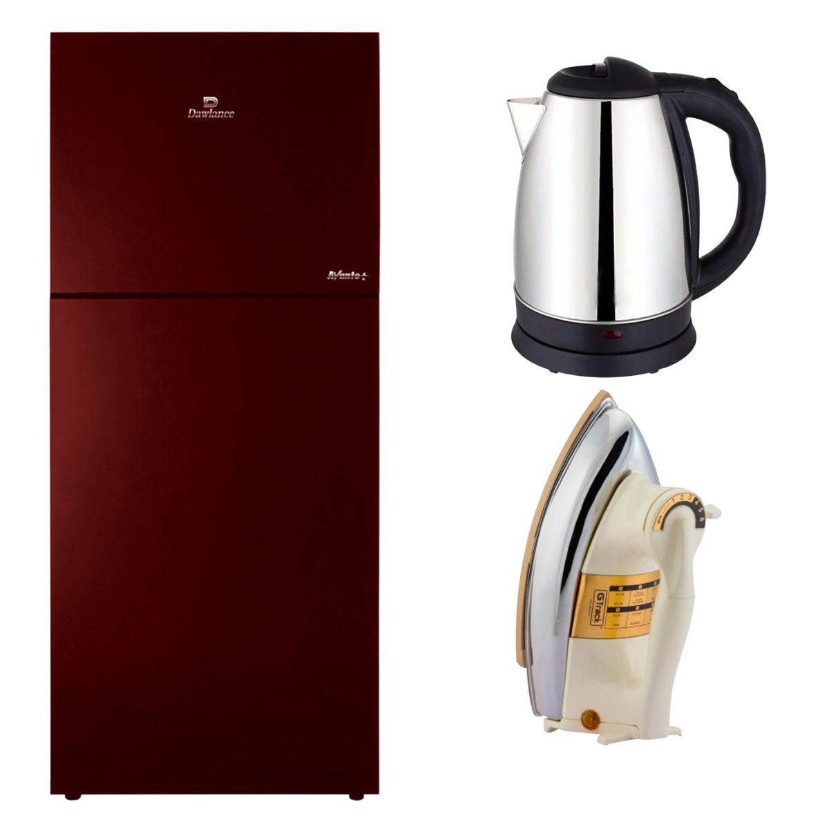 Dawlance 9193 WB Avante Plus Inverter Refrigerator - 18 CFT + Imported Iron & Premium Kettle