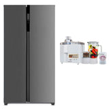 Dawlance DSS-9055 INV INOX Double Door Refrigerator- 18 CFT + Premium 4 in 1 Food Factory