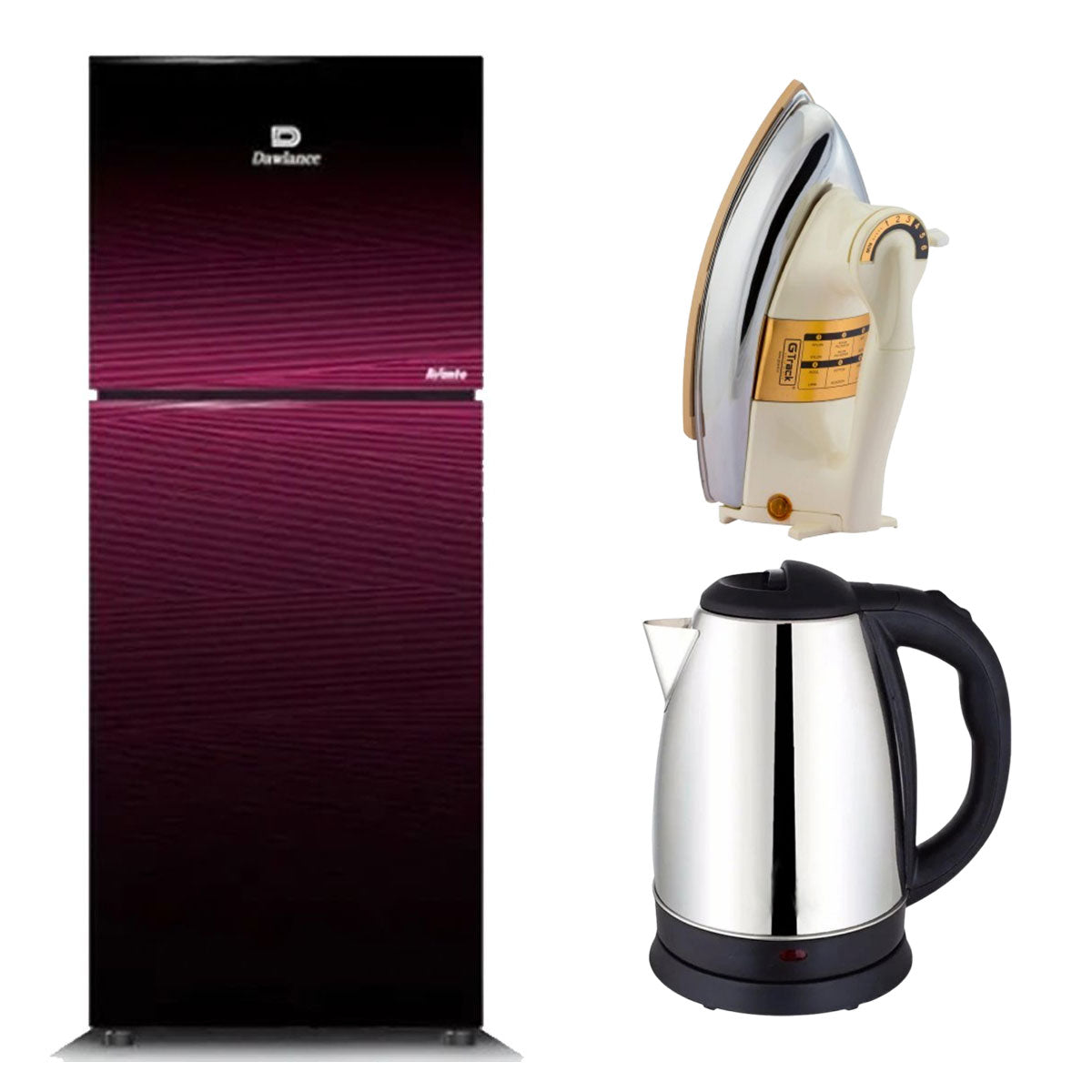 Dawlance Top Mount Refrigerator 91999 AVANTE GD - 20 CFT - 560Ltr + Imported Iron & Kettle
