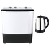 Dawlance DW-6550 Glass Lid Washing Machine 8KG + Imported Kettle