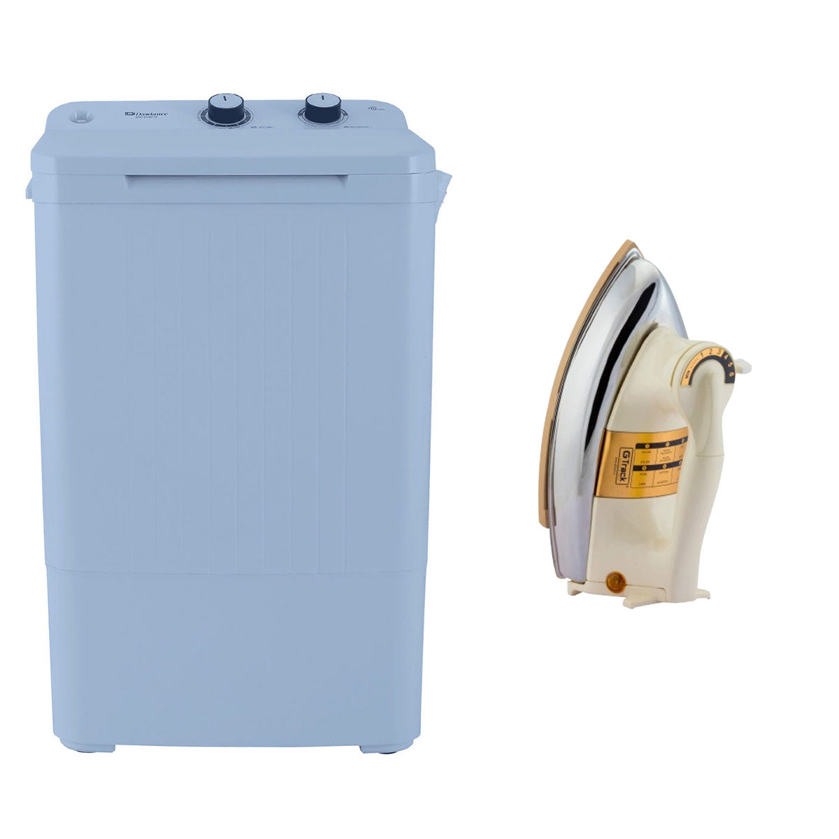 Dawlance Washing Machine White  DW-6100 W 6-KG + Imported Iron