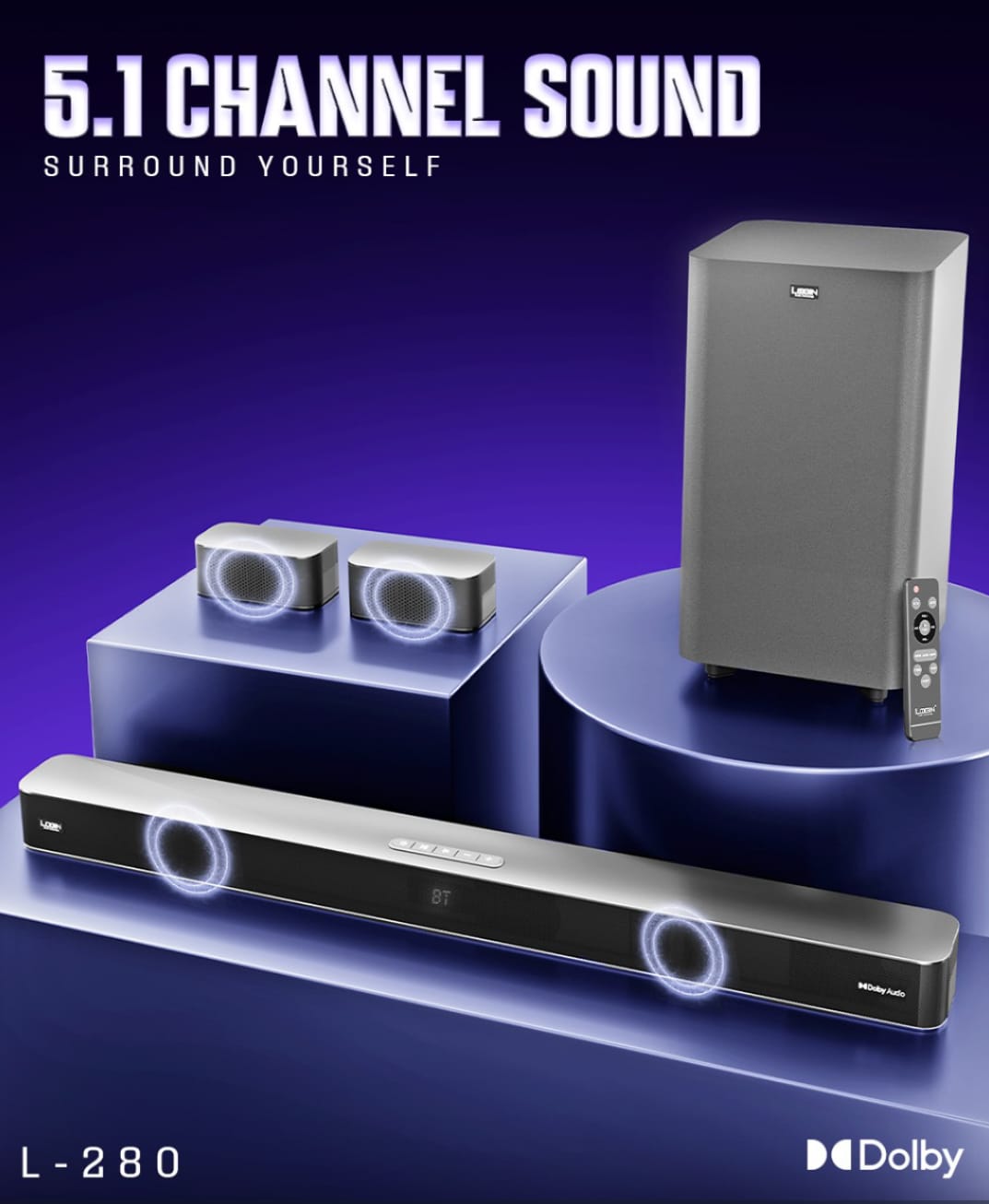 Login L-280 Avantis Pro | 5.1 Channel Multimedia Speaker