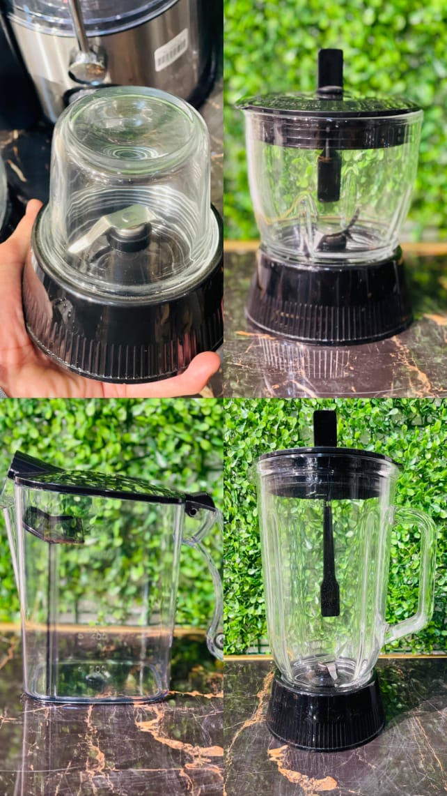 National Gold (NG) - Juicer Blender - 4 IN 1 - 800W - 1.L Glass Jar - Steel Black Body - NG786-2015