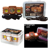 Rechargeable Dual Sensor Mode with Rainbow Multilight Induction Headlamp