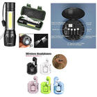 Earbuds + Flashlight + Data Cable Set