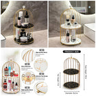 2-Tier Golden Vanity Stand Cage