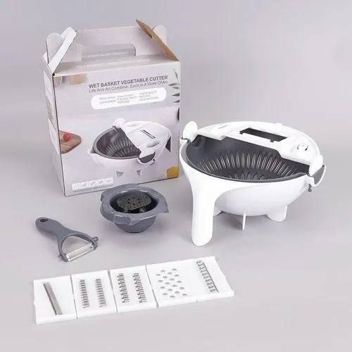 Wet Basket Drainage Multipurpose Vegetable Cutter