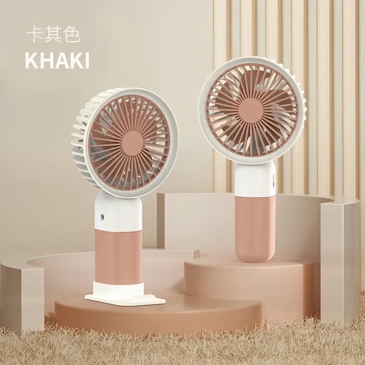 Rechargeable Fan With Mobile Phone Holder