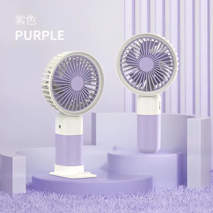Rechargeable Fan With Mobile Phone Holder