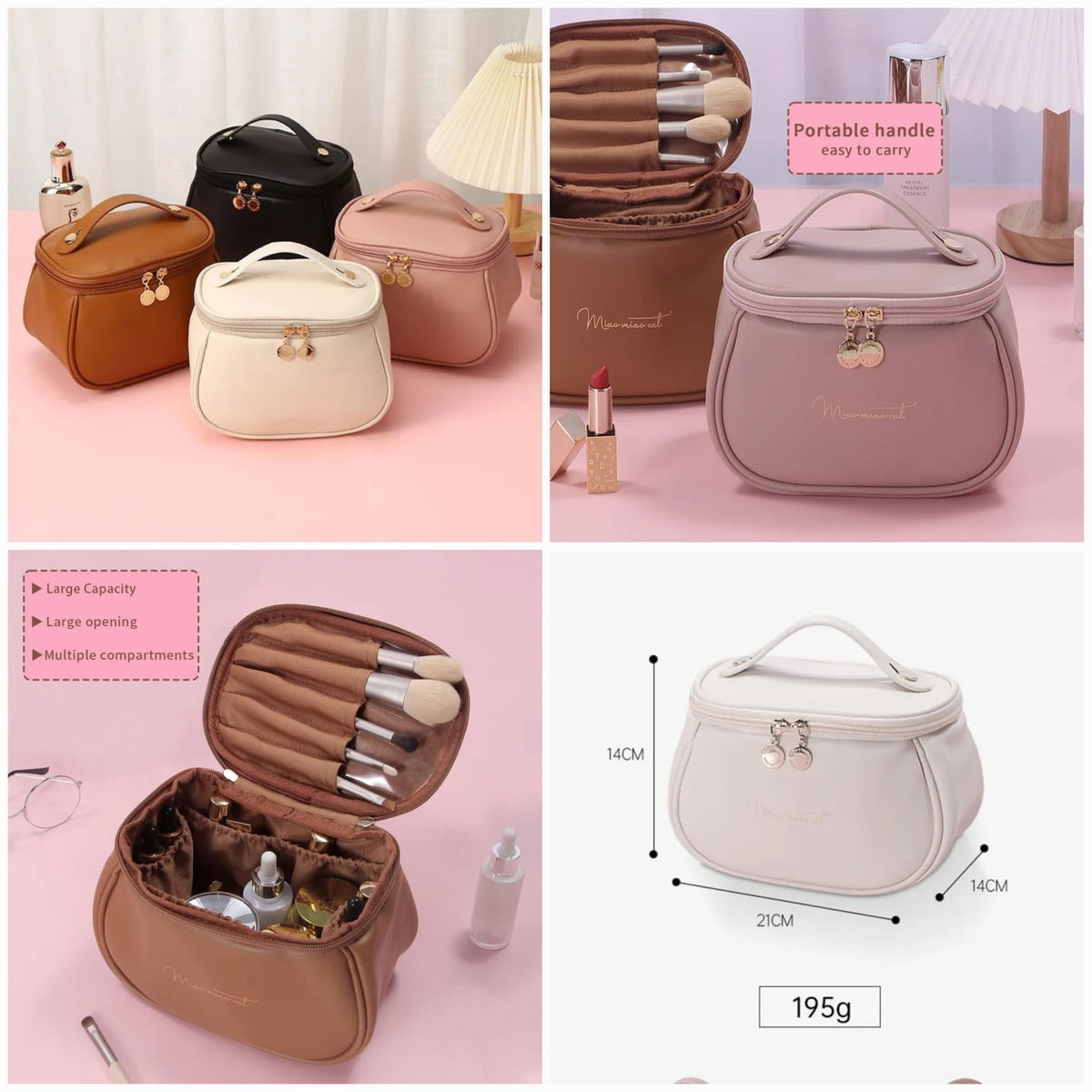 Leather Cosmetic Pouch