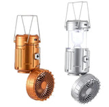 Camping lantern with Solar fan charge