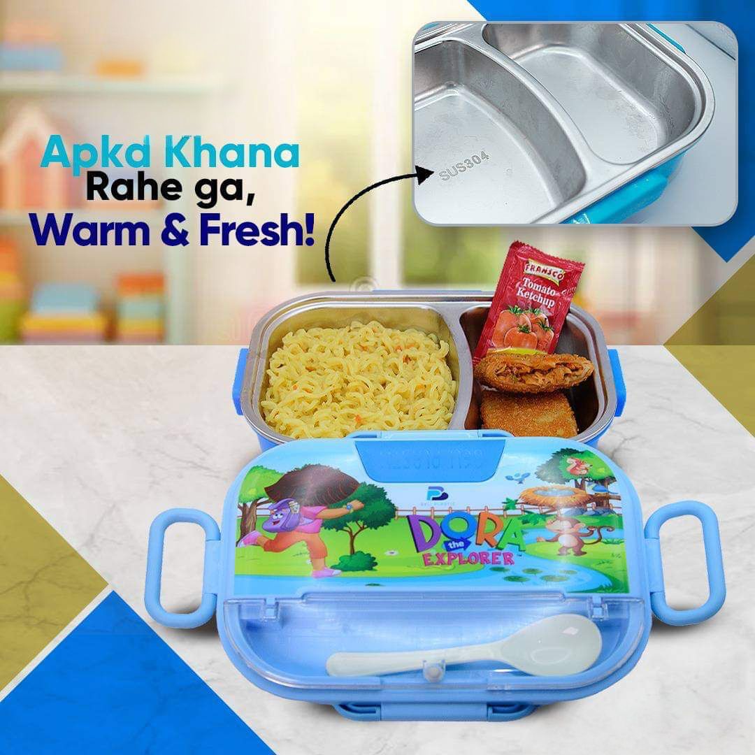 Stainless Steel Two Portions Lunch Box
