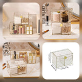 Dustproof 2 Partition Cotton Bud & Lipstick Organizer