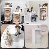 3 Layer Rotating Makeup Brush Organizer