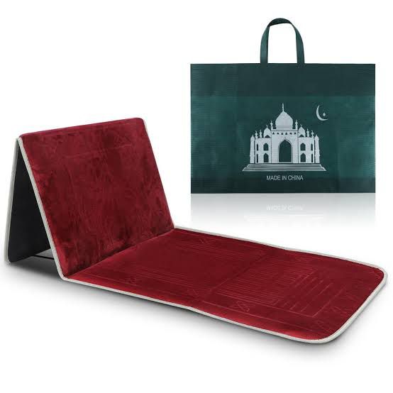 Foldable Prayer Mat With Back Support (JA NAMAZ)