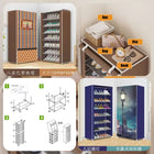 8 Layer Wardrobe Style Printed Shoe Rack
