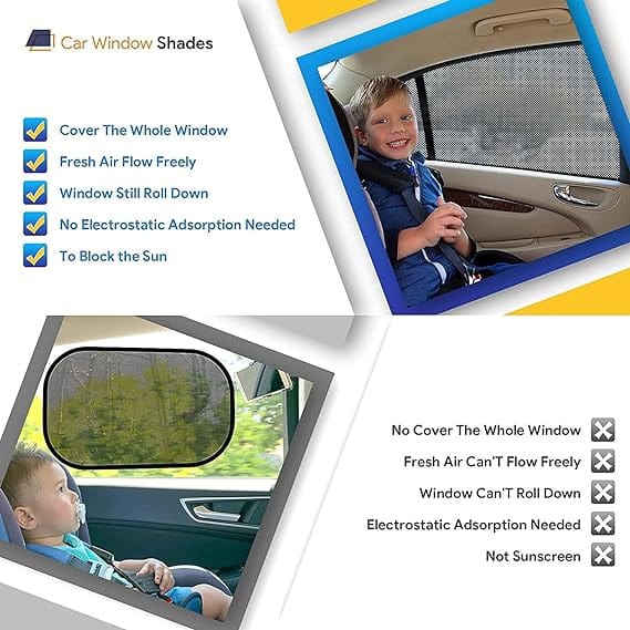 Universal Side Window Sunshades For Car (4 Pc’s )