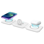 3 in 1 - 3 Steps Wireless Charger (Phones + Smart Watches and Ear Buds in One)