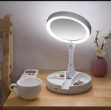 Portable Makeup Mirror Makeup Light With 10 X Magnification