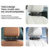 Portable Car Seat Fan - 3 Speeds Headrest Cooling Air Fan USB Powered