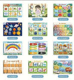 Montessori Busy Book for Kids, Educational Toy, 12 Pages Toddler Activity Binder