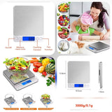 Digital Kitchen Scale with LCD Display