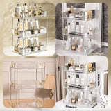 Acrylic 3Layer Desktop Trolly