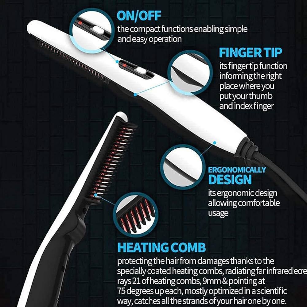 Quick Hair Styler for Men , Beard Comb