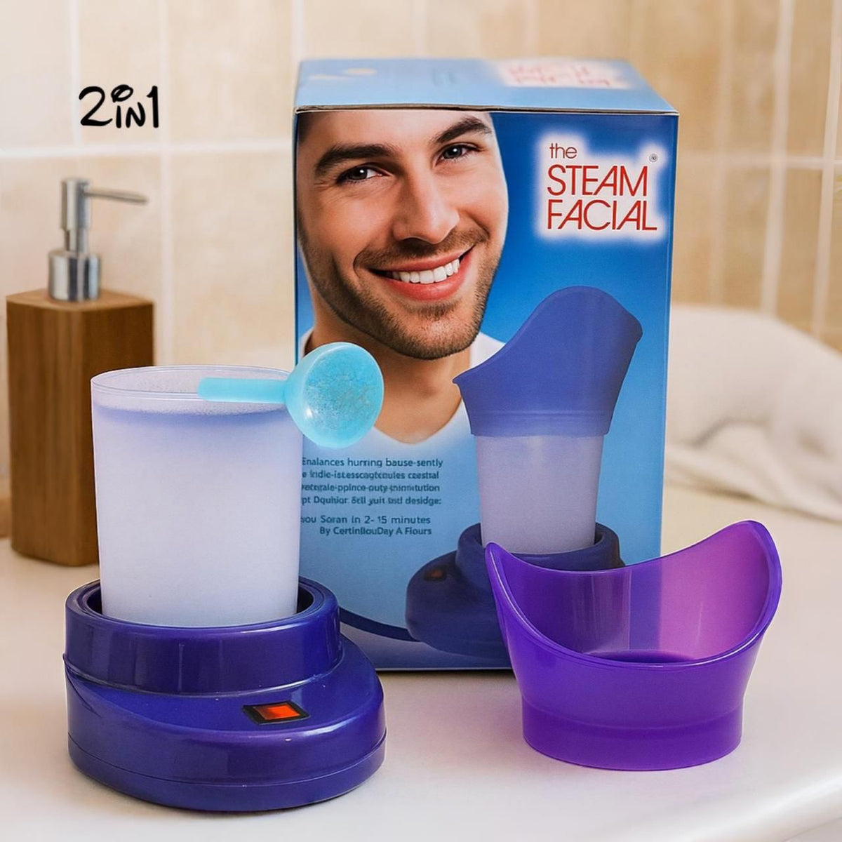 2 in1 Steam Facial and Inhaler Machine
