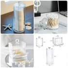 Acrylic Cotton Bud holder 3pcs Set