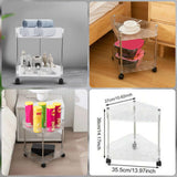 Acrylic Triangle Corner Trolly