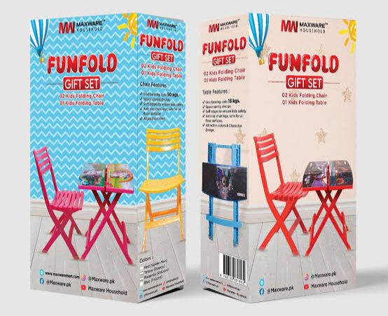 Kids Folding Table Chairs Set