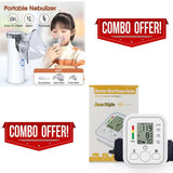 2 in 1 - Portable Mesh Nebulizer + Digital Blood Pressure Monitor