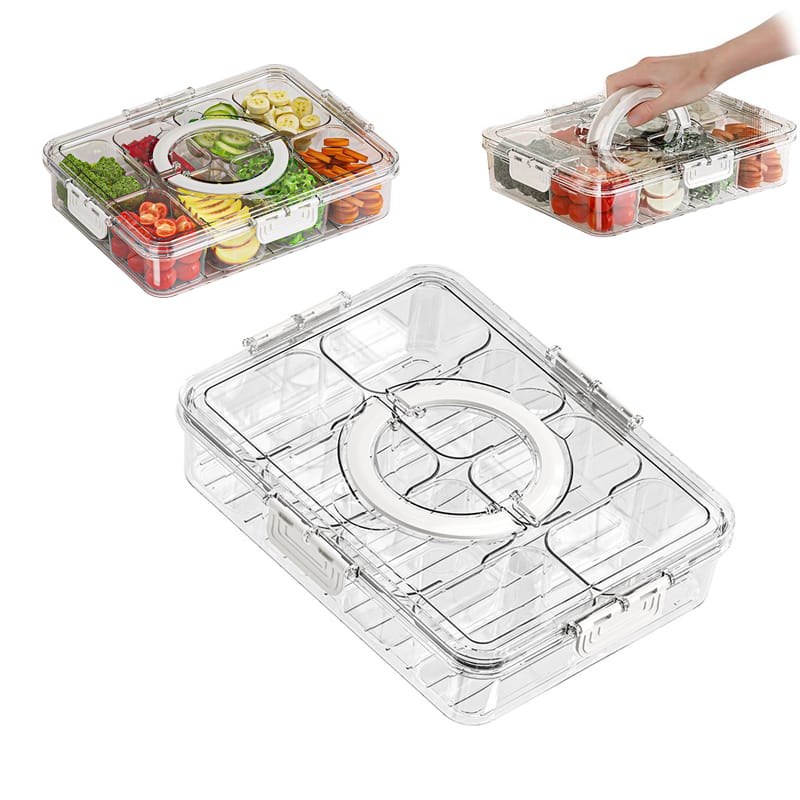 Acrylic 8 Grid Storage Box