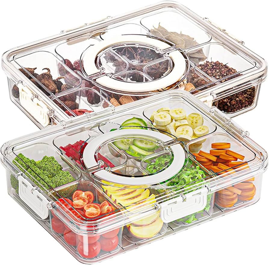 Acrylic 8 Grid Storage Box
