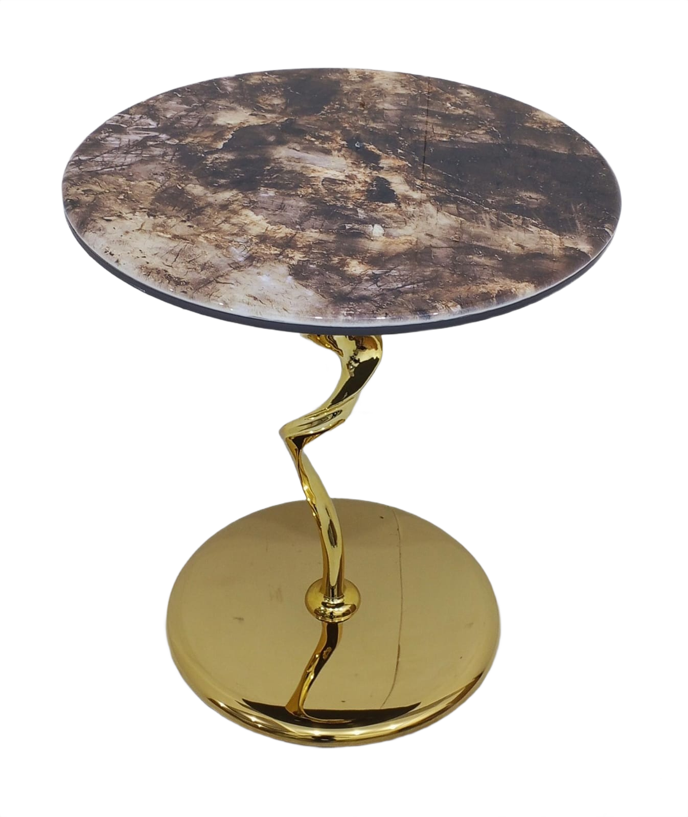 Linea Side Table -1033 Golden  (Available on Easy Installments)